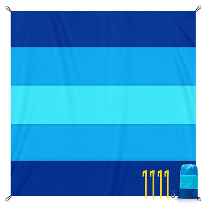 Sand-proof Outdoor Mat This Beach Mat Accommodates 4-6 Adults, Featuring Lightweight Sand Resistance Perfect for Picnics Travel