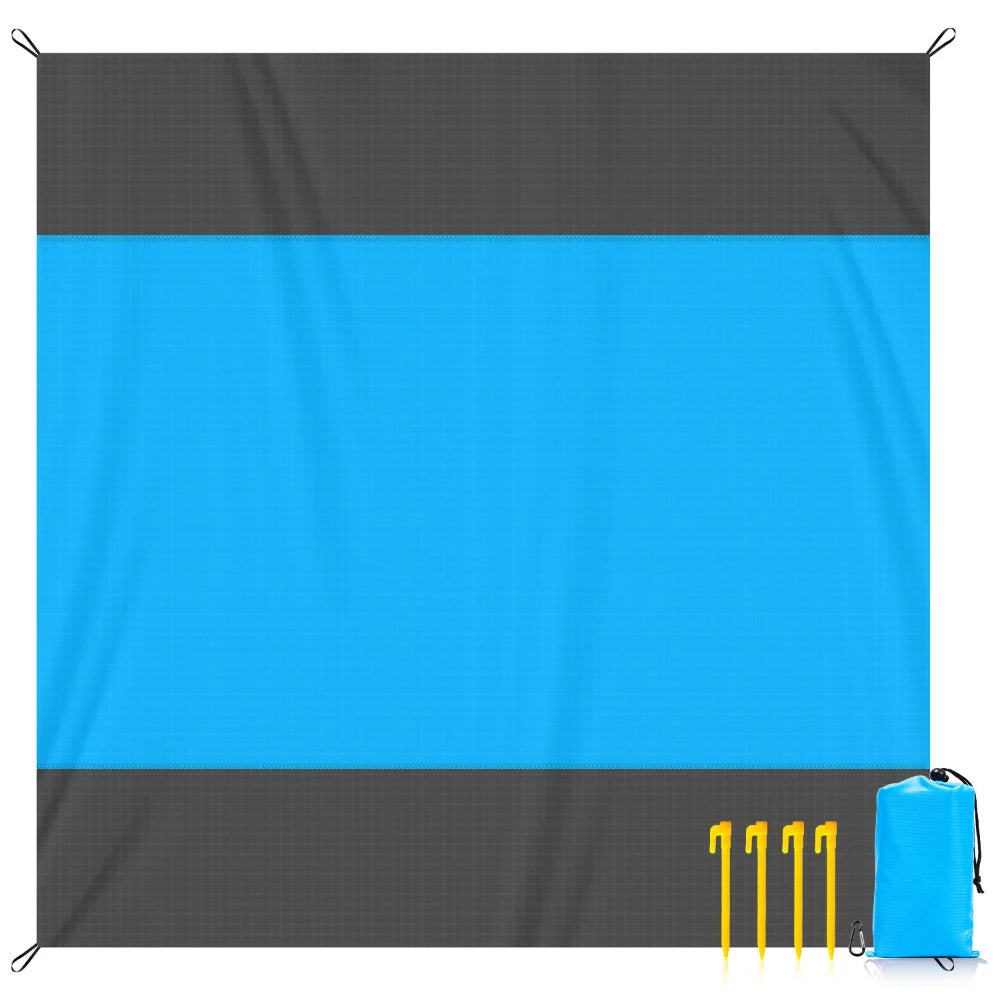 Sand-proof Outdoor Mat This Beach Mat Accommodates 4-6 Adults, Featuring Lightweight Sand Resistance Perfect for Picnics Travel