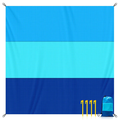 Sand-proof Outdoor Mat This Beach Mat Accommodates 4-6 Adults, Featuring Lightweight Sand Resistance Perfect for Picnics Travel